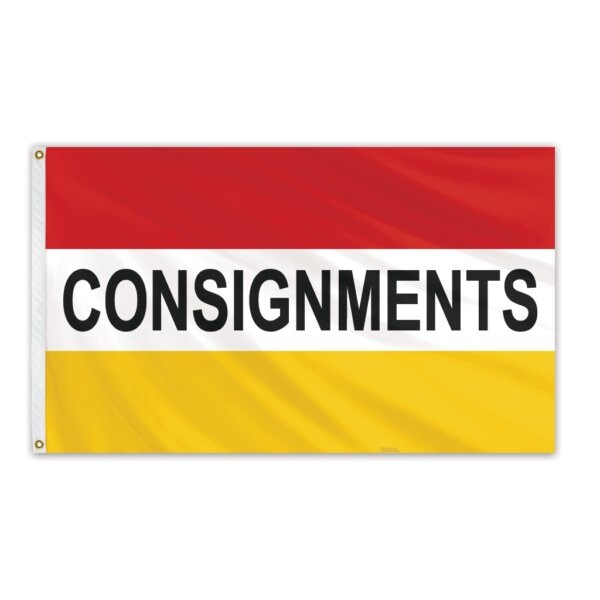 Consignments Message Flag 3'x5' Standard Flag